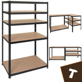 Crna polica za odlaganje - 180x100x60