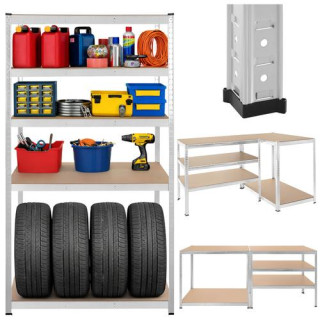 Srebrna polica za odlaganje - 180x100x60