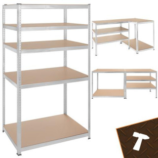 Srebrna polica za odlaganje - 180x100x60