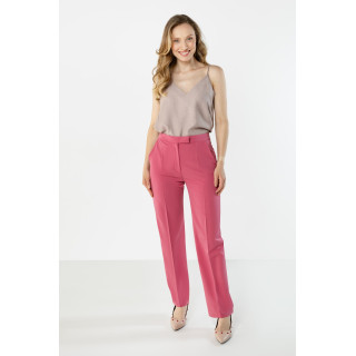 Ženske elegantne hlače boje maline