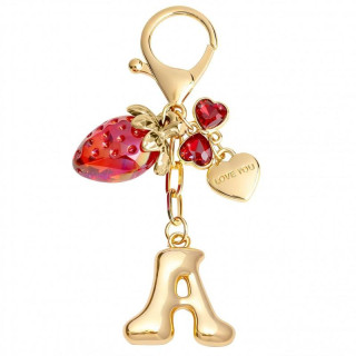 Zlatni privjesak sa slovom A i jagodom