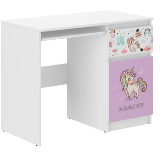 Dječji pisaći stol N-33 - RUŽIČASTI JEDNOROG