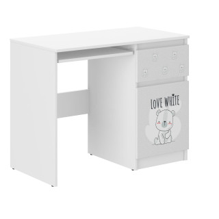 Dječji pisaći stol N-33 - BIJELI MEDVJED