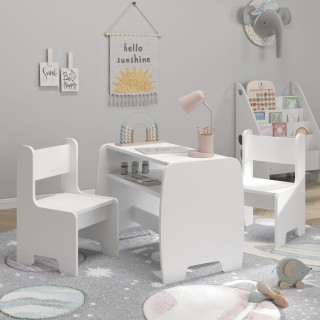 Bijeli dječji stol i stolice