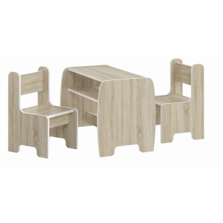 Dječji set stola i stolica - hrast