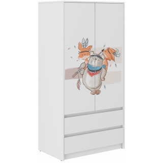 Dječji ormar B-9 - MEDVJED I LISICE