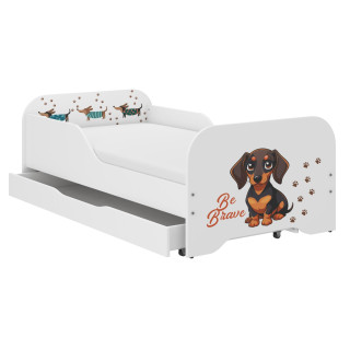 Dječji krevet MIKI - 140x70 HRABRI JAZAVAC