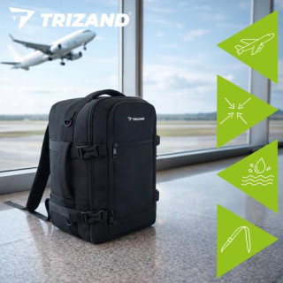 Crni planinarski ruksak 40x25x20 cm